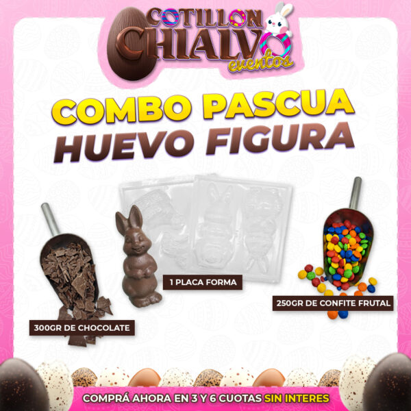 Combo Pascua Huevo Figura